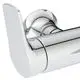 Chromfarbenes Badezimmerarmatur, bestehend aus einem griff mit klaren Linien und runder Basis. Ideal Standard-Design, funktional für eine Handbrause.